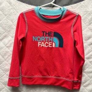 Girls North Face Swimming Long Sleeve Rashguard Top Size 3T